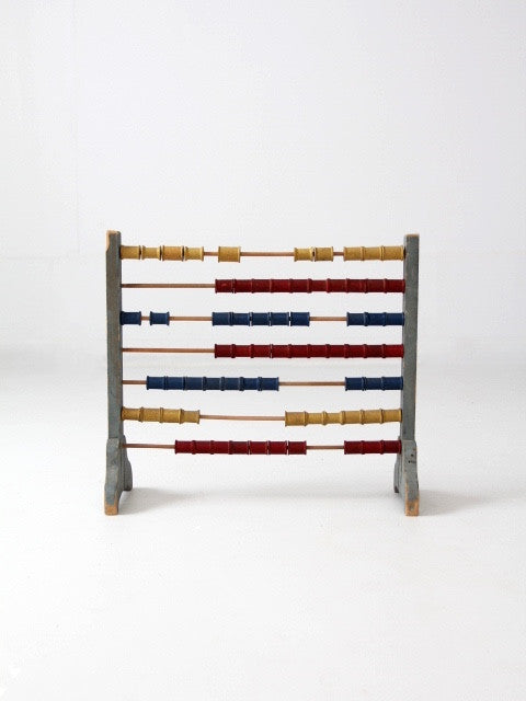 antique folk art abacus