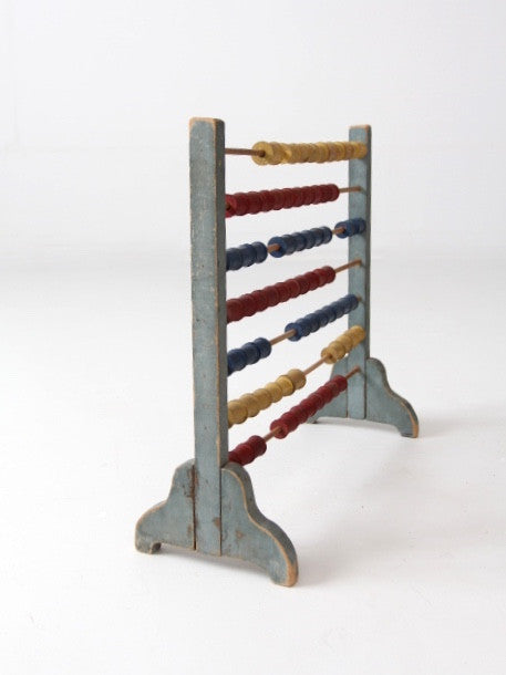 antique folk art abacus