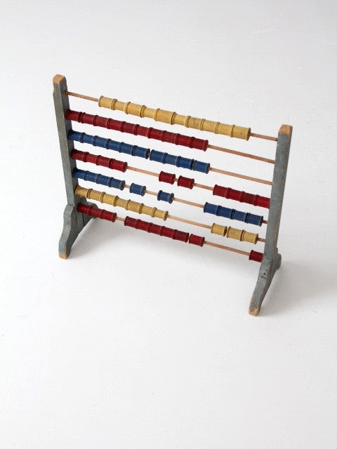 antique folk art abacus