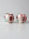 vintage studio pottery mugs pair