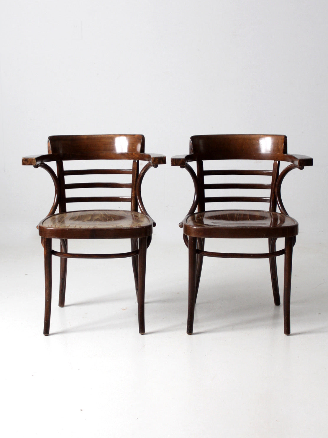 ZPM Radomsko bentwood arm chairs pair – 86 Vintage