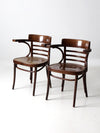 ZPM Radomsko bentwood arm chairs pair