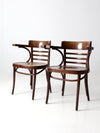 ZPM Radomsko bentwood arm chairs pair