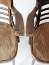 ZPM Radomsko bentwood arm chairs pair