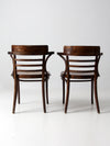 ZPM Radomsko bentwood arm chairs pair