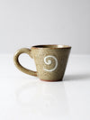 vintage studio pottery mug
