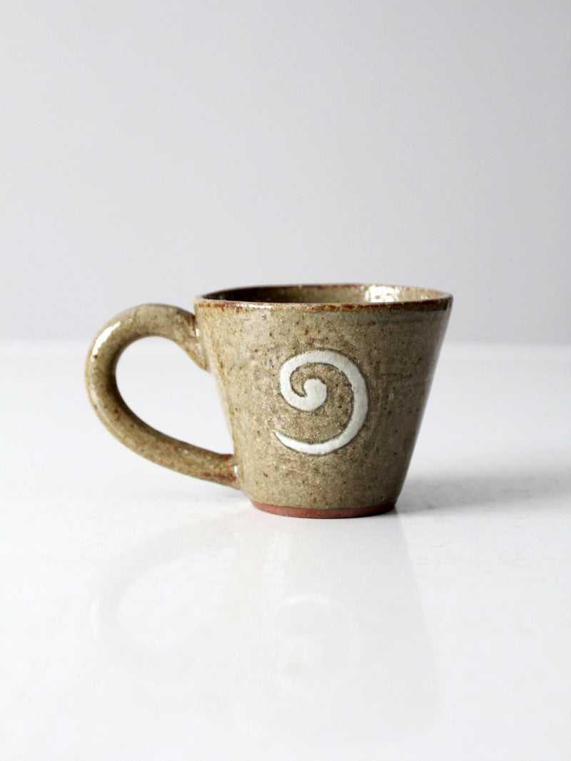 vintage studio pottery mug
