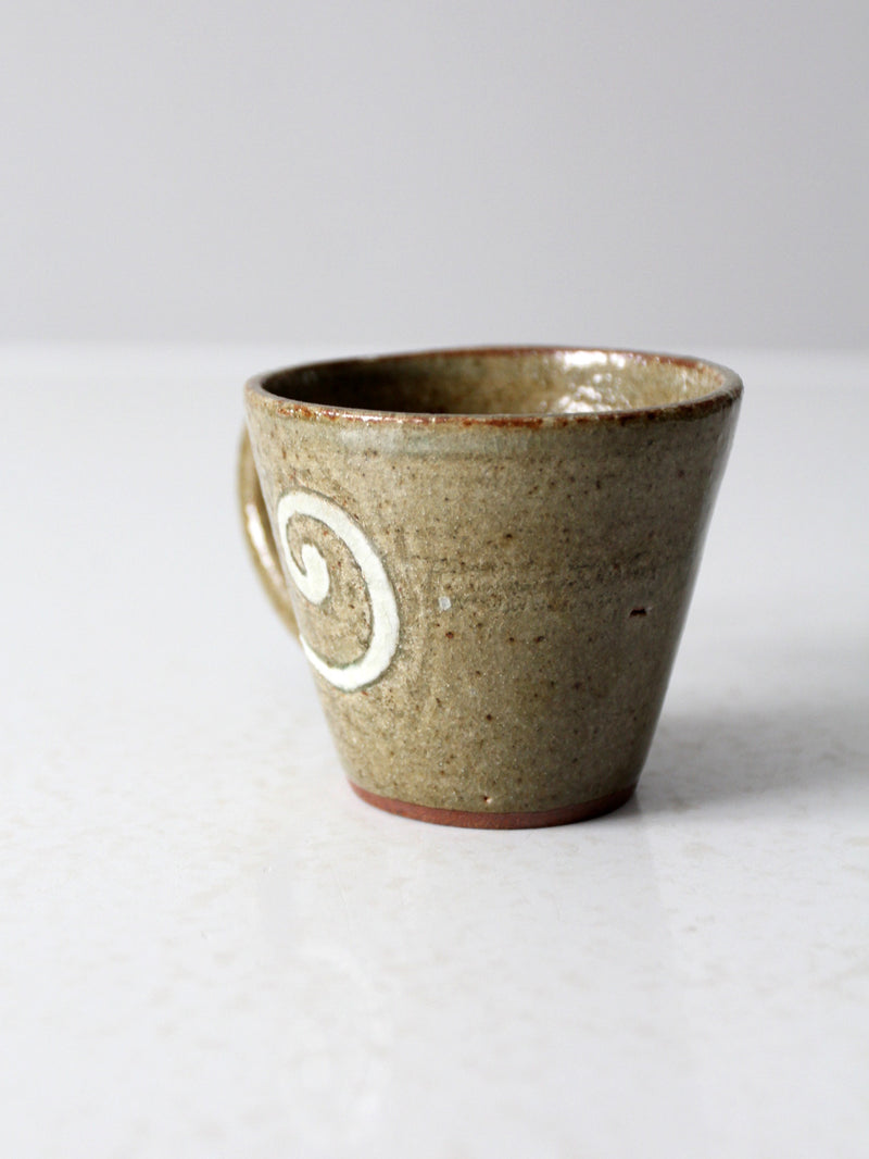 vintage studio pottery mug
