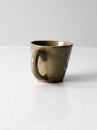 vintage studio pottery mug