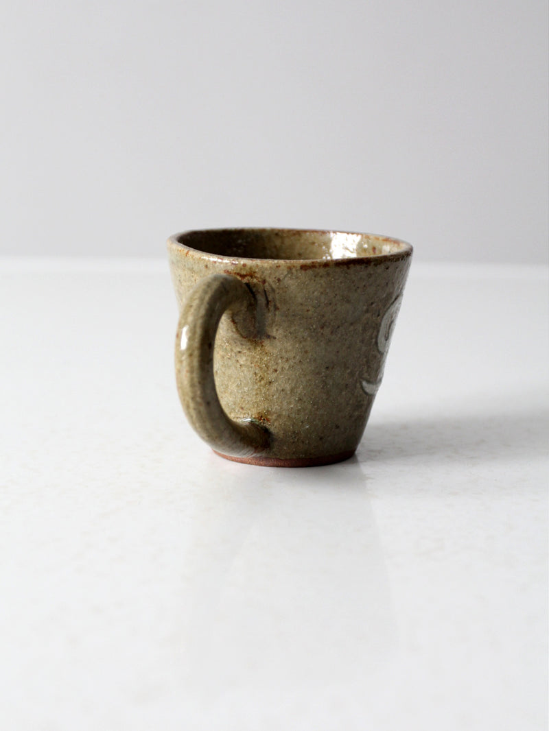 vintage studio pottery mug
