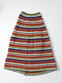 vintage knit maxi skirt