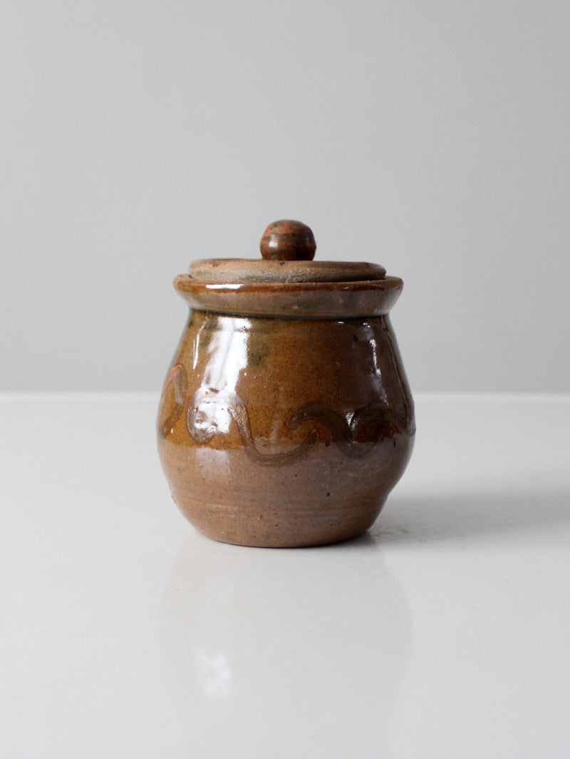 vintage studio pottery jar