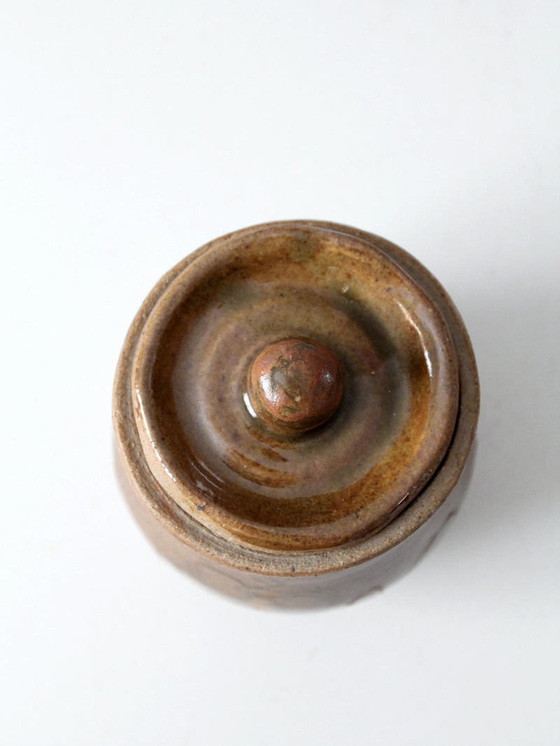 vintage studio pottery jar