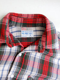 vintage 70s Big Mac plaid flannel work shirt