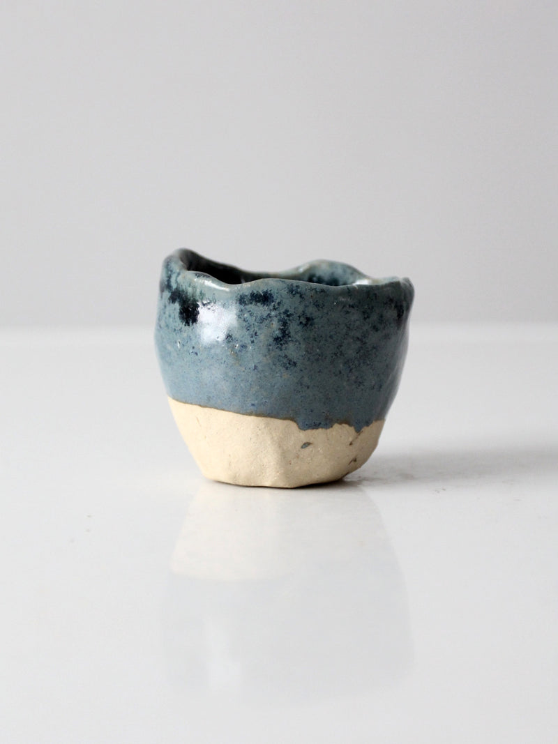 vintage studio pottery mini cachepot