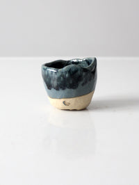 vintage studio pottery mini cachepot