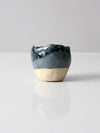 vintage studio pottery mini cachepot