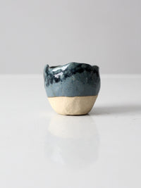 vintage studio pottery mini cachepot