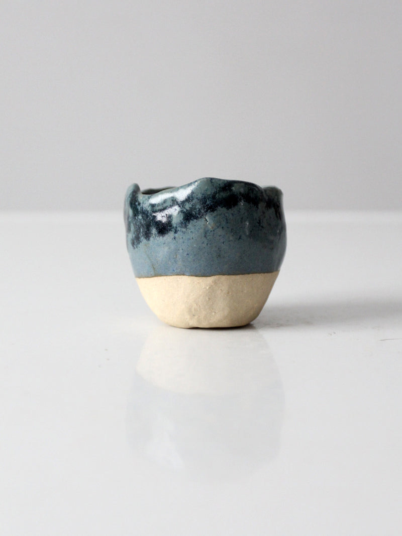 vintage studio pottery mini cachepot