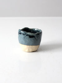 vintage studio pottery mini cachepot