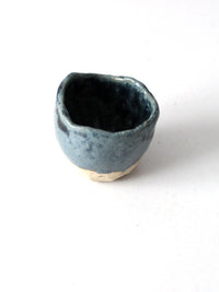 vintage studio pottery mini cachepot