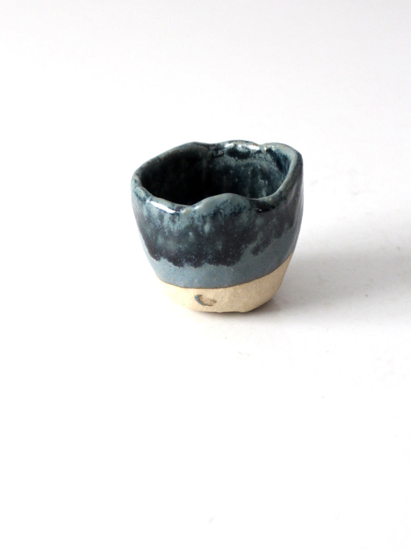 vintage studio pottery mini cachepot