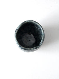 vintage studio pottery mini cachepot