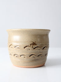 vintage palm tree studio pottery cache