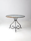 antique metal garden table