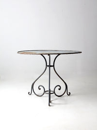 antique metal garden table