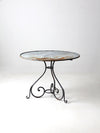 antique metal garden table