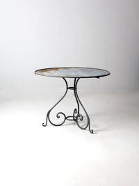 antique metal garden table