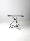 antique metal garden table