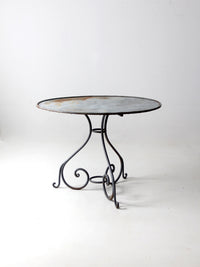 antique metal garden table