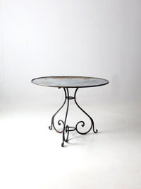 antique metal garden table