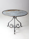 antique metal garden table