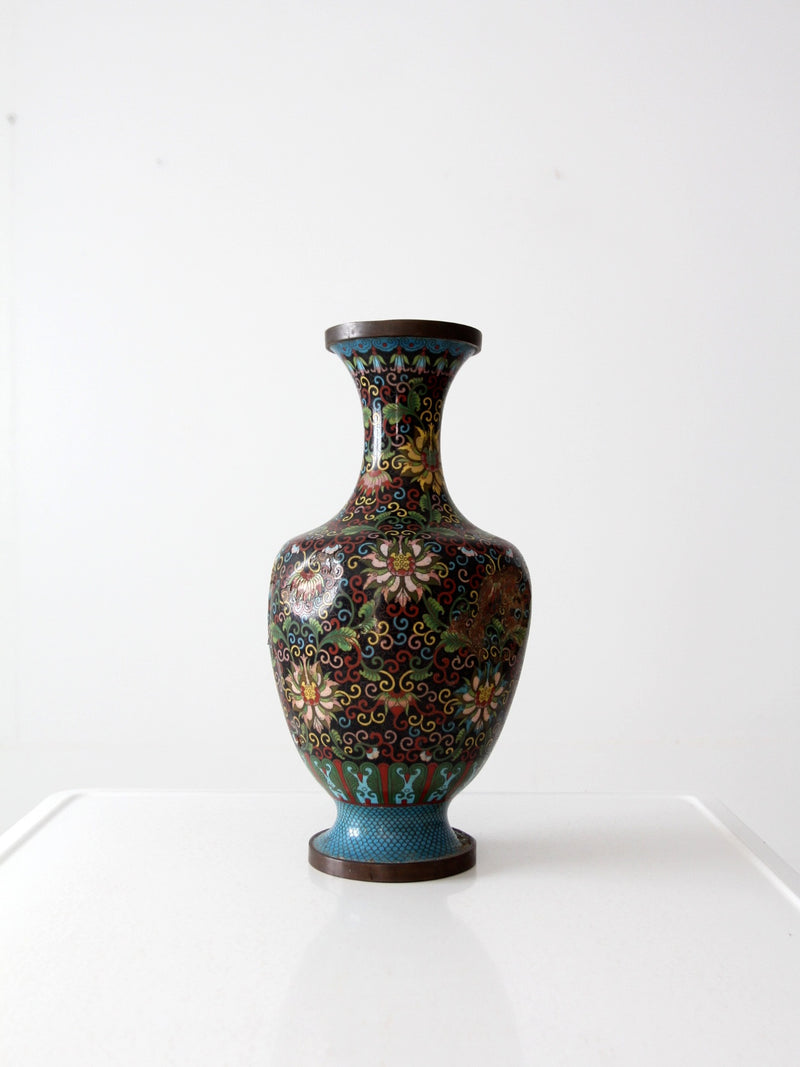 antique Chinese cloisonne vase