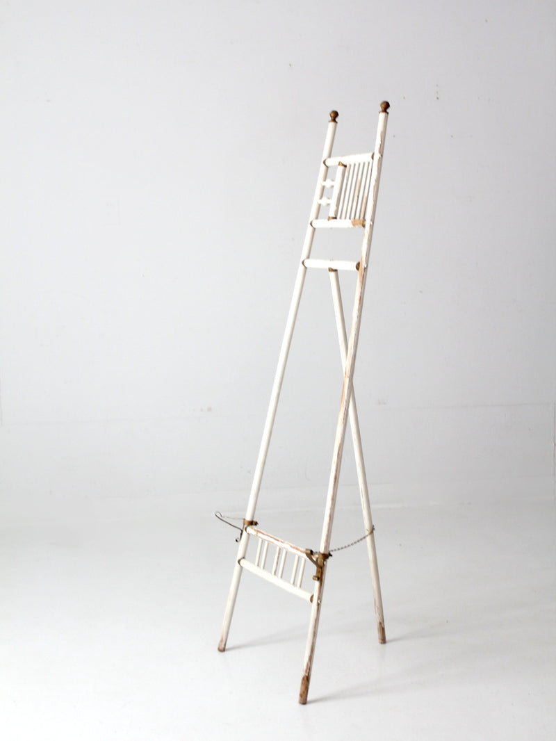 antique ball and stick easel
