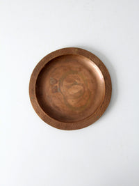 vintage hammered copper plate