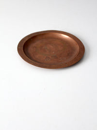 vintage hammered copper plate