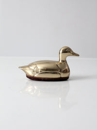 mid-century brass duck lint brush