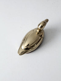 mid-century brass duck lint brush