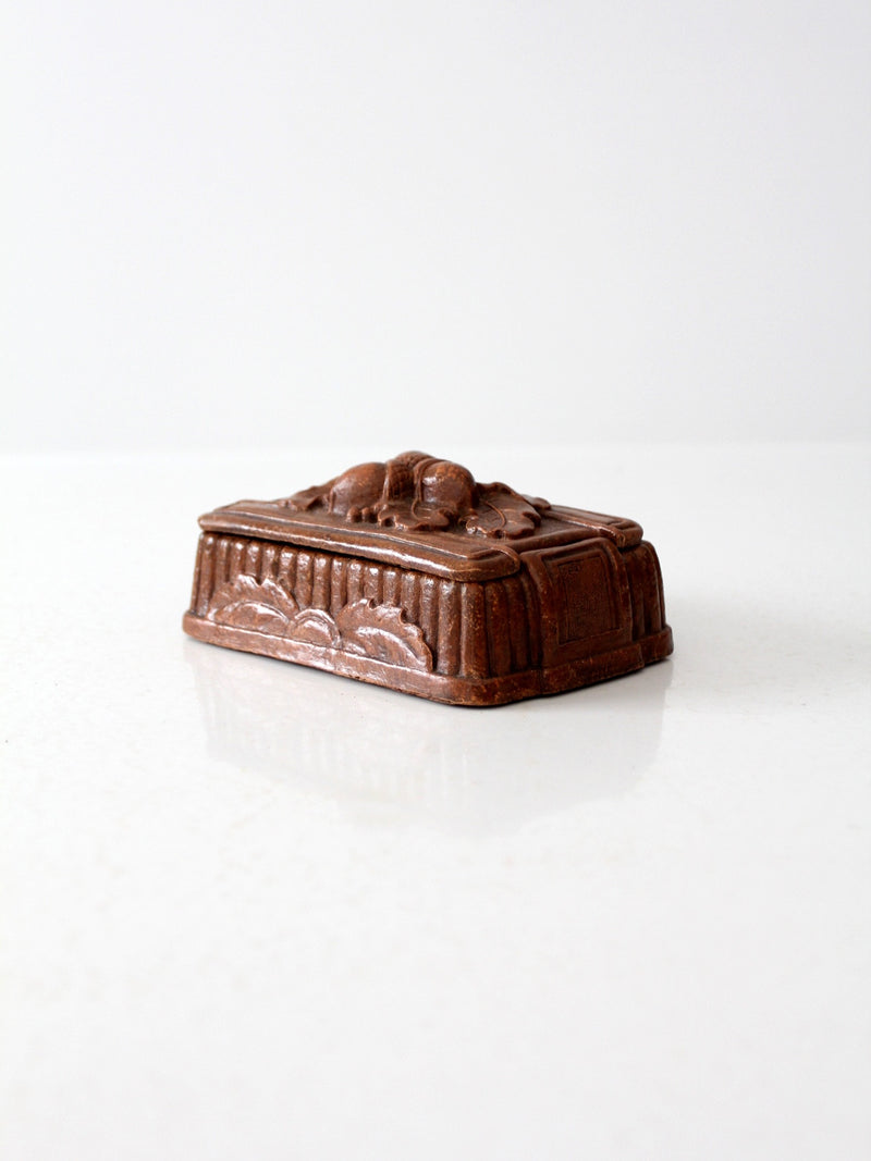 vintage Syroco style acorn valet box