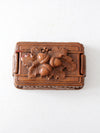 vintage Syroco style acorn valet box