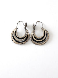 vintage Mexican dangle hoop earrings