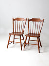 mid century dining side chairs pair