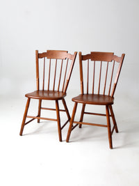 mid century dining side chairs pair