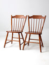 mid century dining side chairs pair