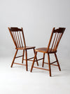 mid century dining side chairs pair