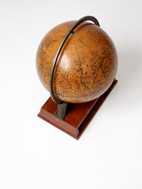 Rand McNally Terrestrial Art Globe 12 inch circa 1940s